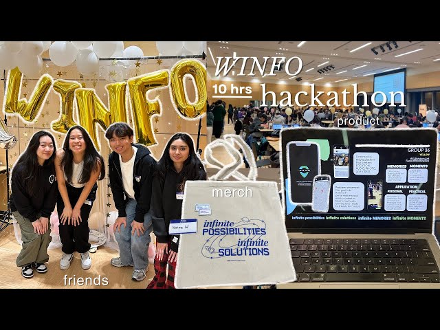 winfo hackathon vlog 🪐// 10 hrs, prototyping in figma, design process, reflections