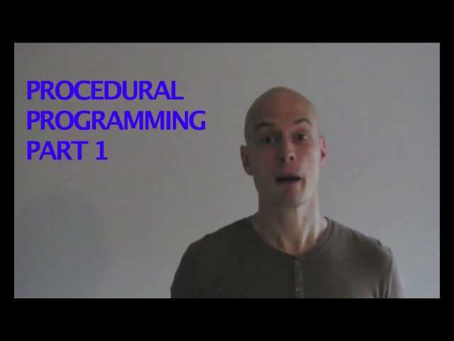 Procedural Programming Part 1