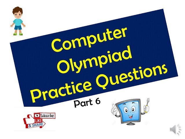 2018-2019 computer Olympiad questions with answers for class 2 kids // Computer Practice questions