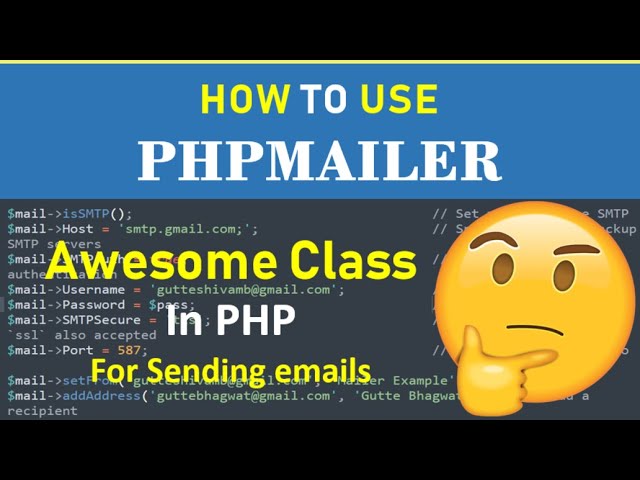 How to send email using php mailer class 2020 | phpmailer | Fixwebnow