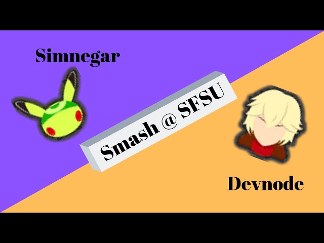 Simnegar (Pikachu) vs. Devnode (Shulk) Smash @ SFSU 9/26/19