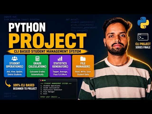 Student Management System in Python | Final Project – Python for Data Science Series