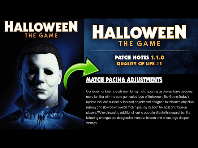 Slashing Nerf, NPC Buff, Escapes Change & More (Patch Notes 1.1.0) | Halloween: The Game