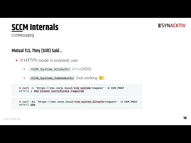 DEF CON 33 - SCCM: The tree that always bears bad fruits - Mehdi 'kalimer0x00' Elyassa