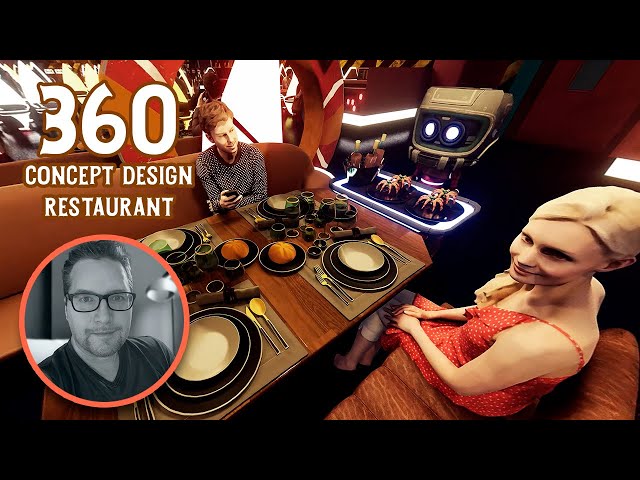 The Hangar - Themed Futuristic Restaurant 360 By David Theming Works