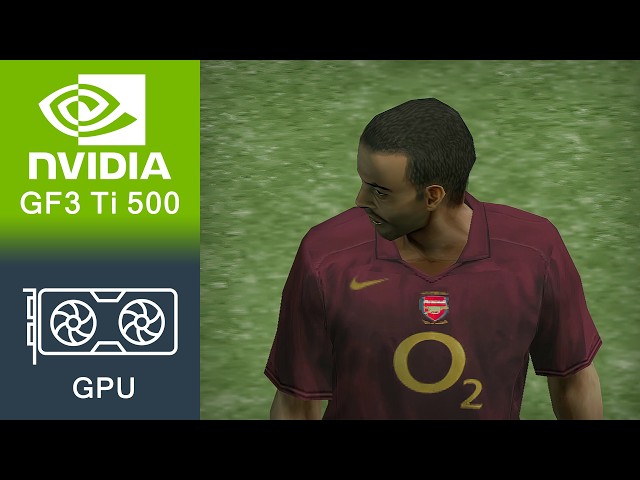 Pro Evolution Soccer 5 Gameplay GeForce3 Ti 500 (64MB VRAM)