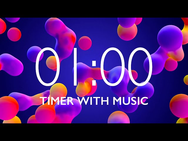 1 Minute Timer with Relaxing Music and Alarm 🎵⏰