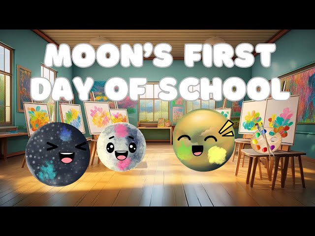 Join Moon for Her First Day of School! | A Solar System Adventure for Kids