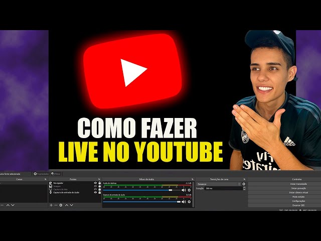 COMO FAZER LIVE NO YOUTUBE PELO COMPUTADOR NO OBS STUDIO EM 2024!