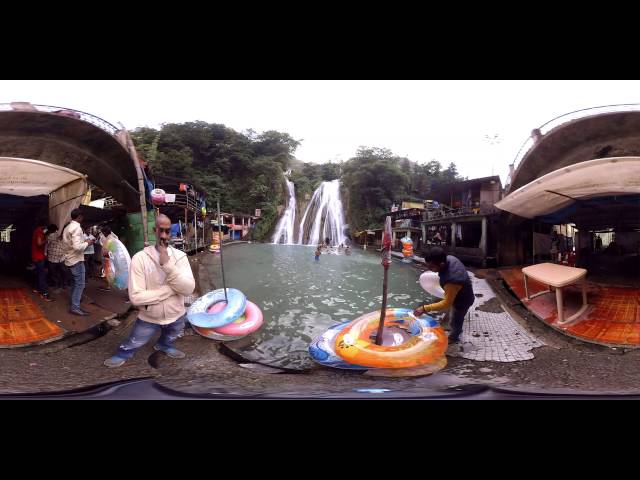 360 ° View of Kempty Falls Mussoorie India by Three P's Entertainment.