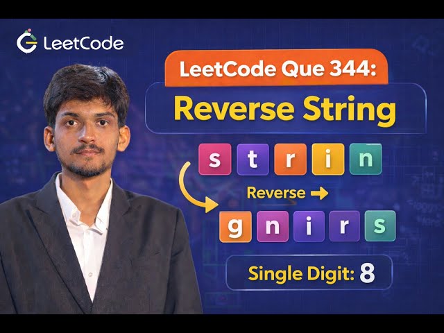LeetCode Problem 344 - Reverse String | Easy Two Pointer Solution | C++