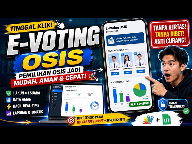 Pemilihan OSIS Kok Masih Manual? Coba Sistem E-Voting Ini!!!!