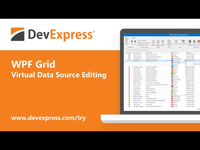 WPF Data Grid - Virtual Data Source Editing