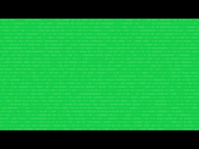 Green Screen | Animated Binary Code  Background great for AI (Artificial Intelligence)
