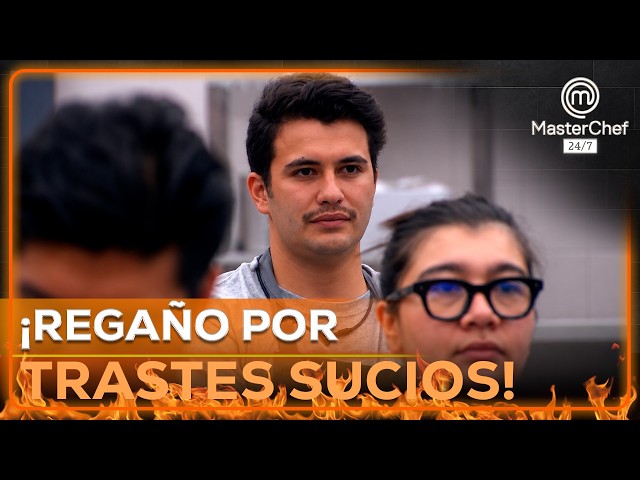 Chef Isabel scolds them for leaving the kitchen dirty, and Pablo disagrees | MasterChef 24/7