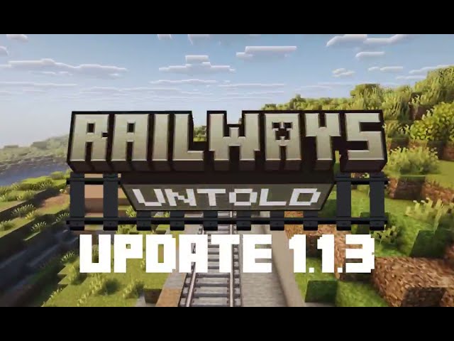 Railways Untold update 1.1.3 - Minecraft infinite procedural Create train track.
