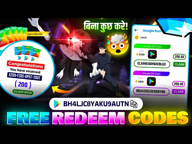 FREE REDEEM CODES INSTANT 🤩 | 200 REDEEM CODE FREE | HOW TO GET GOOGLE PLAY STORE REDEEM CODES FREE