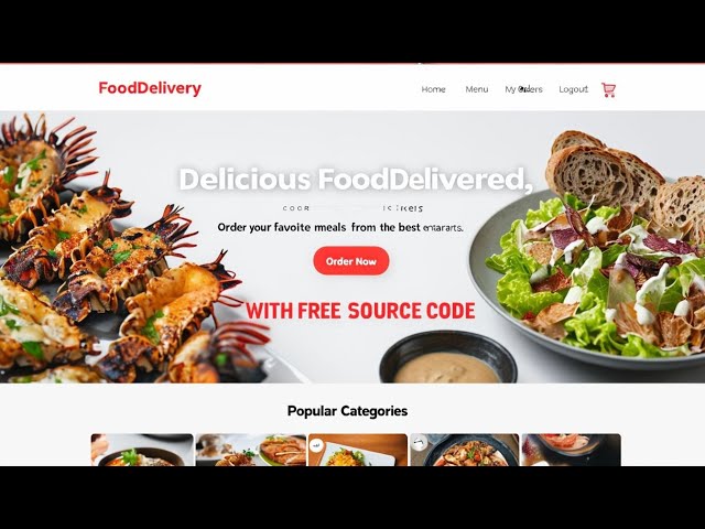 How to create fullstack food delivery website | Source  Code + #webdevelopment #phpprojects #coding