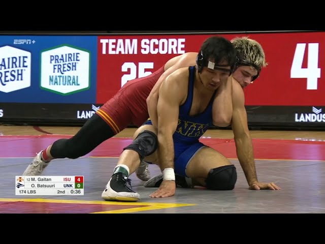174lbs MJ Gaitan (Iowa State) vs Augie Batsuuri (Nebraska Kearney)