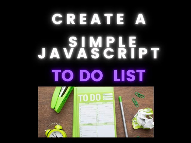 Build a Simple To-Do List App with JavaScript | Beginner-Friendly Tutorial PART ONE