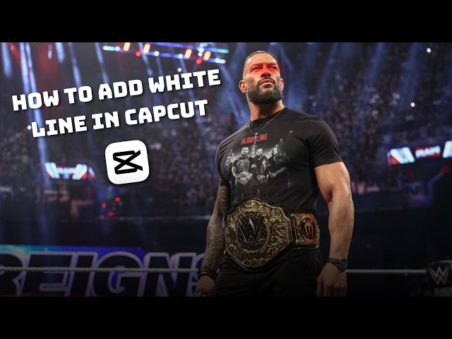 Capcut White Line Tutorial 🔥🔥