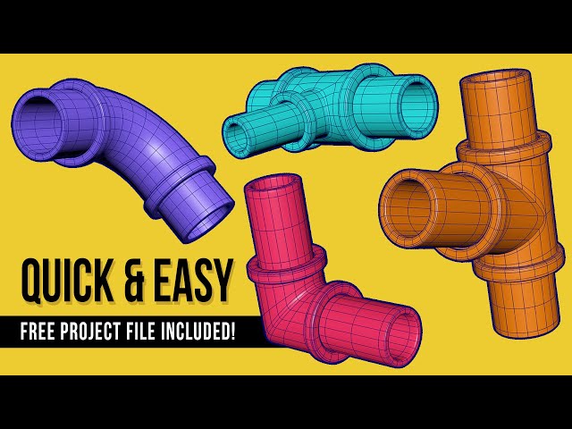 Maya Modeling Tutorial: 3d Modeling Cylindrical Corners & Intersections