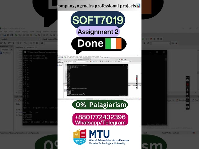 Student (Assignment) SOFT7019 C Programming Debugging C Code Like a Pro| MTU Ireland