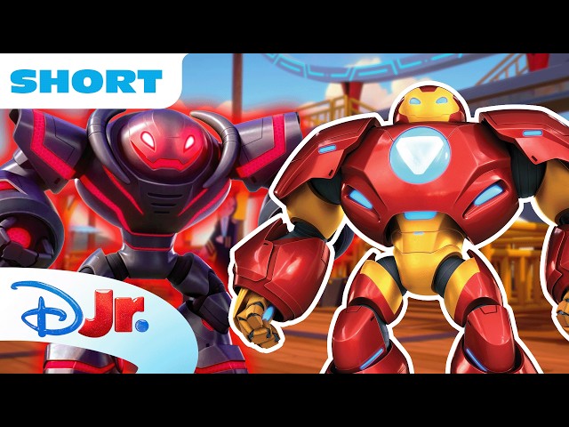 Ultron Goes Giant-Sized! 😱💥 | Meet Iron Man and his Awesome Friends | @disneyjr x @MarvelHQ