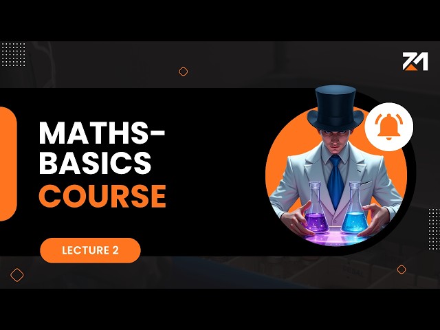 Math Basics || For Lecture 1