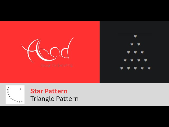 Star Pattern : Triangle Star Pattern | Java