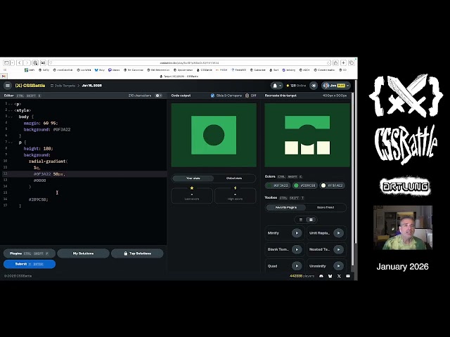 CSSBattle for JANUARY 16 (2026)