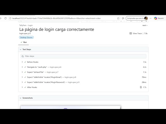 TallyFam QA — Authentication Testing with Playwright | Login · Register · Password Recovery