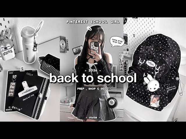 Back to School PREP 2026 📓🎧 Pinterest School Girl: Haul, Shop, Deco & Tips + What’s in My School Bag