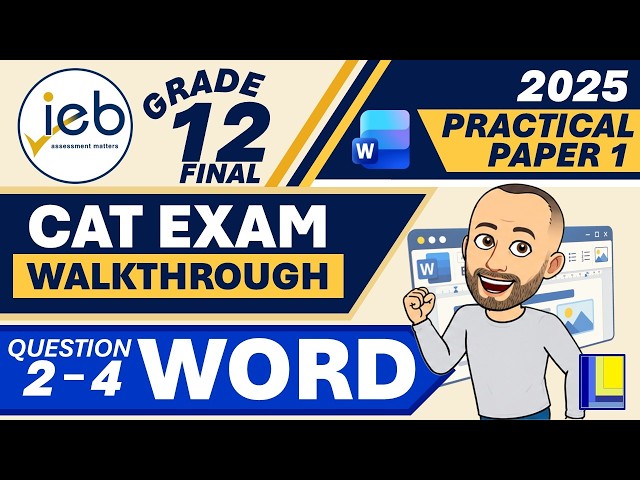 IEB Computer Applications Technology | Grade 12 | Paper 1 November 2025 | Q2 - 4 Word Document