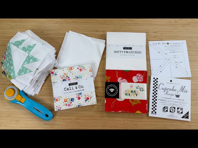 The EASIEST Way to Use a Charm Pack! | Moda Cupcake Mix Tutorial