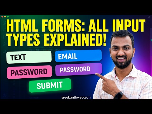 html form input types