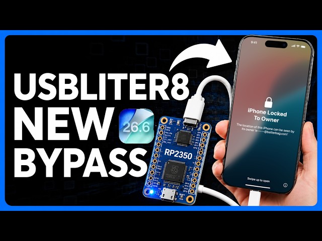 FRPFile A12–A13 Ramdisk Bypass | USBLITER8 iPhone iCloud Unlock with Signal & Passcode | iOS 26.6