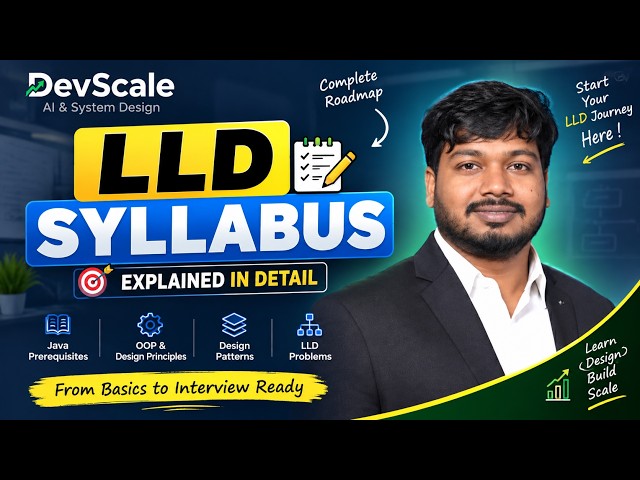 LLD Roadmap 2026 🔥 | Java, SOLID, Design Patterns & Real-World Problems