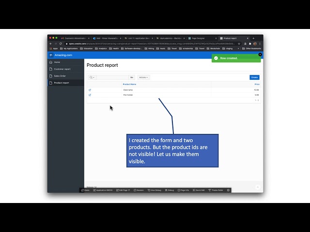 App development with Oracle Data Modeler and APEX -- 12
