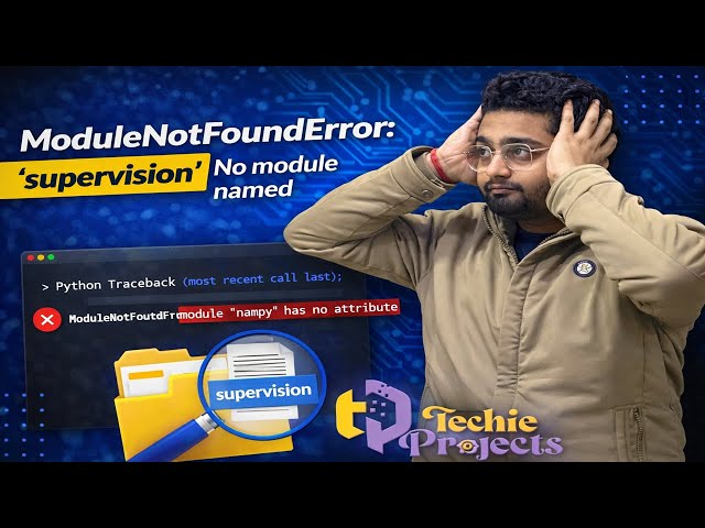 ModuleNotFoundError: No module named 'supervision' | How to install python libraries in vscode