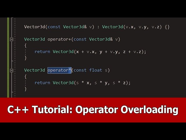 C++ Programming Tutorials - 51 - More on Operator Overloading
