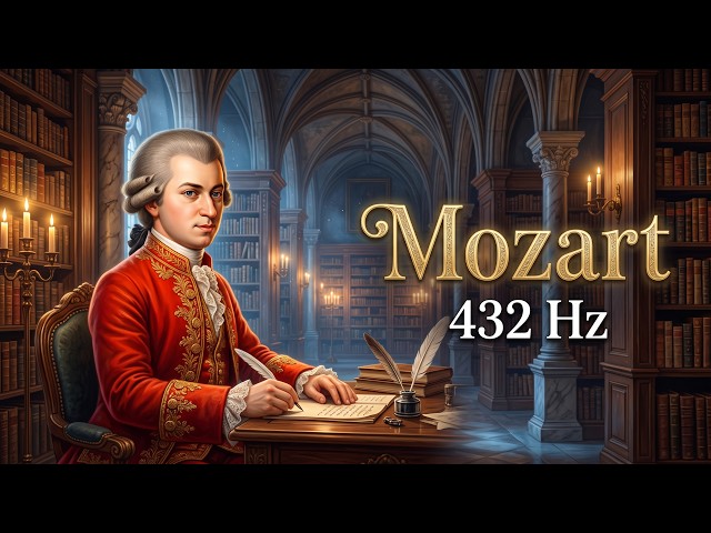 Mozart 432 Hz - The Best Relaxing Classical Music Ever - Music for Studying, Reading, Focus