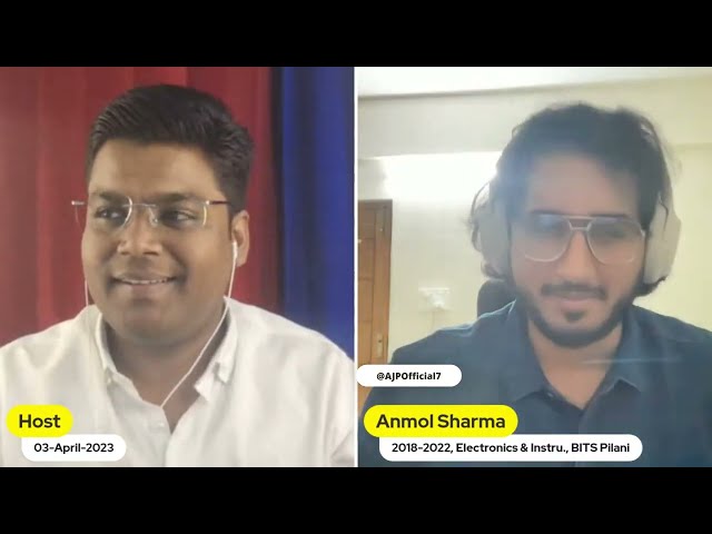 BITS Pilani | Electronics & Instrumentation EIE Review | Seniors | Anmol Sharma | HAT05 AJP Official