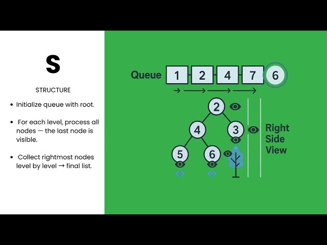 [Java] Binary Tree Right Side View - Leetcode 199 -- Illustrated! | Pattern Mastery