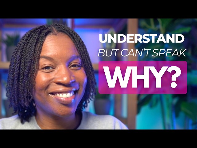 You Understand English But Can't Speak — The Real Reason Nobody Explains