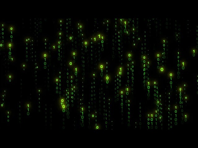 Matrix Binary Code down to top - Digital Background Loop