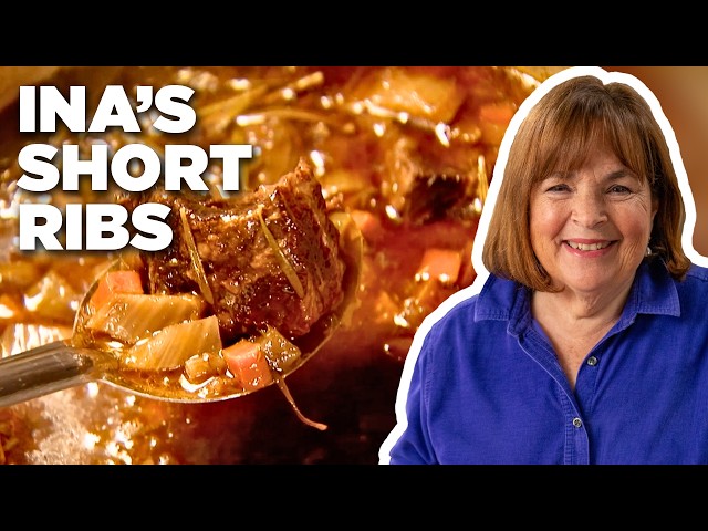 300+ 5-Star Reviews 🌟 Ina Garten's Short Ribs Fall Off the Bone! | Barefoot Contessa | Food Network