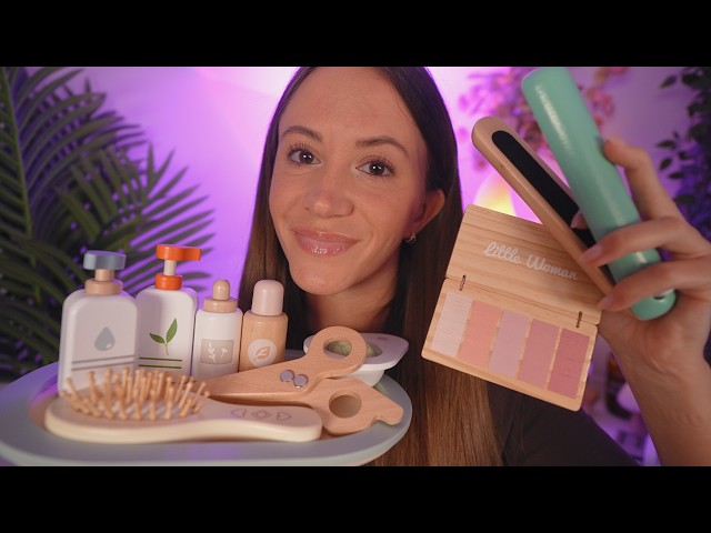 Wooden ASMR Makeover, Spa, & Salon 🪵 (layered sounds, personal attention)