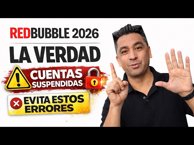 REDBUBBLE 2026: La Verdad Sobre Cuentas Suspendidas (Evita Estos Errores Antes de Subir Diseños)