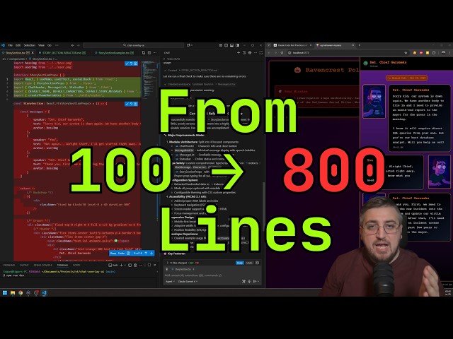 Refactor 100 to 800 Lines: Is this 10x development?
